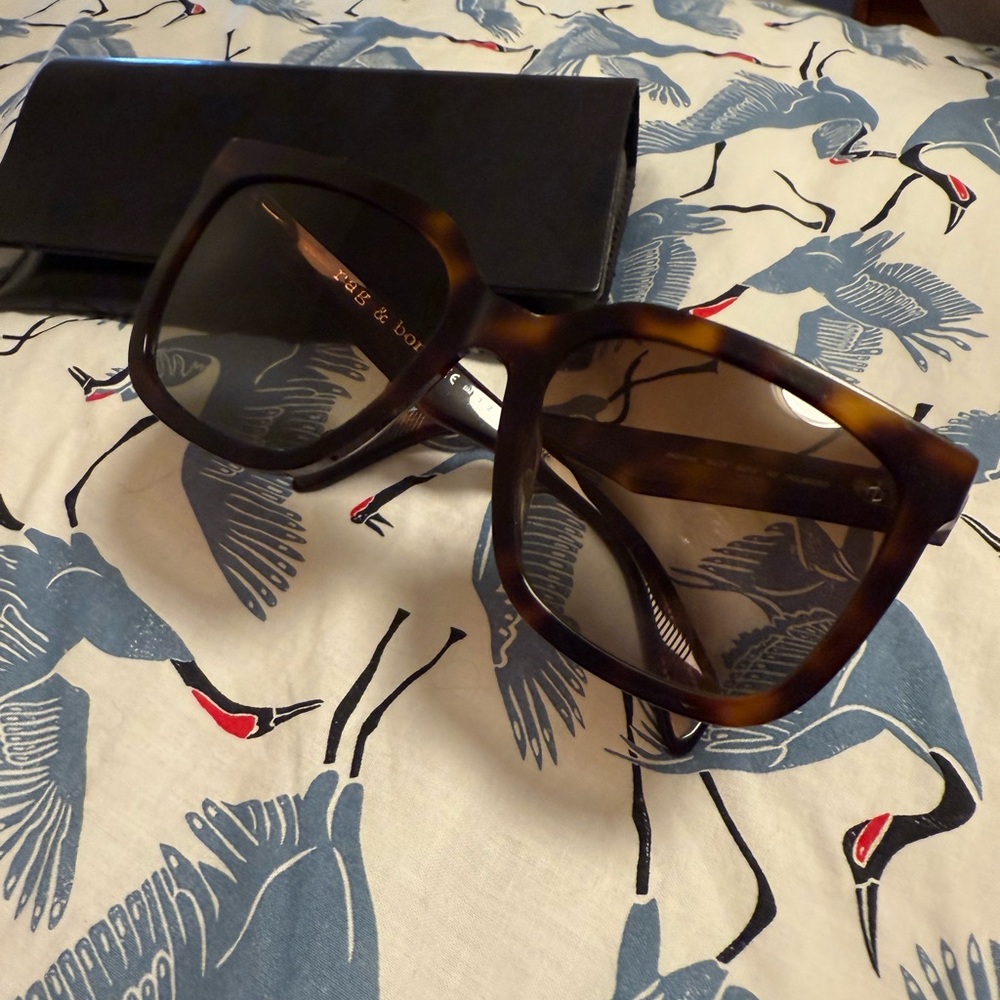 rag & bone Tortoise Shell Sunglasses